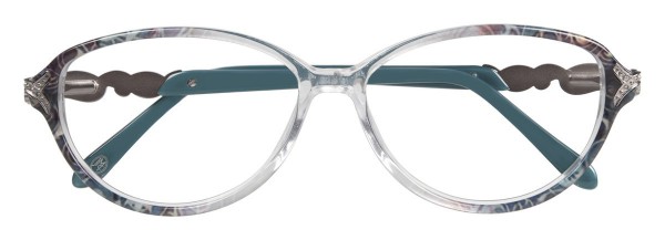 Jessica McClintock JMC 048 Eyeglasses, Teal Multi