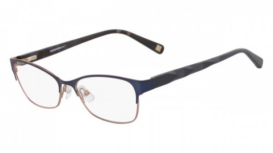 Marchon M-SURREY Eyeglasses, (412) NAVY-ROSE