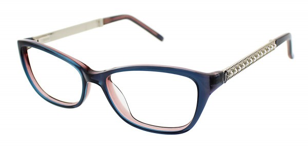 Jessica McClintock JMC 4013 Eyeglasses, Blue Laminate