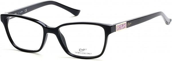 Candie's Eyes CA0129 Eyeglasses, 005 - Shiny Black / Shiny Black