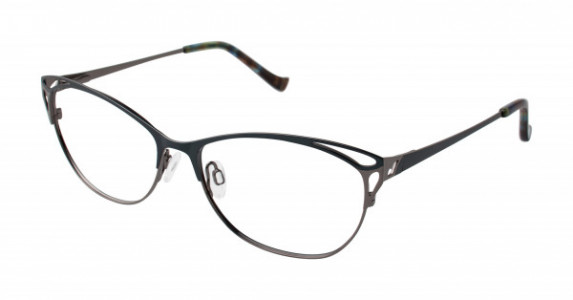 Tura R119 Eyeglasses, Teal/Gun (TEA)