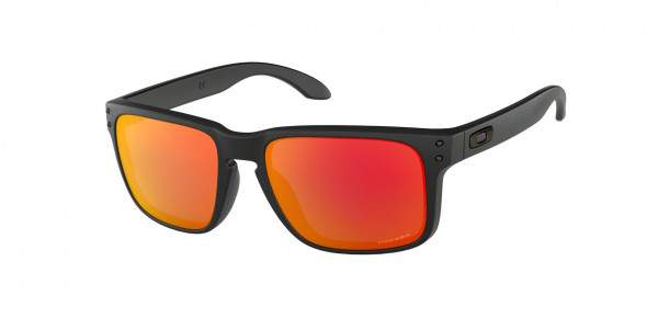 Oakley OO9102 HOLBROOK Sunglasses, 9102E2 HOLBROOK MATTE BLACK PRIZM RUB (BLACK)