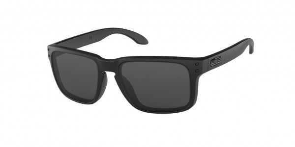 Oakley OO9102 HOLBROOK Sunglasses, 9102E5 HOLBROOK MATTE BLACK GREY (BLACK)