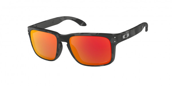 Oakley OO9102 HOLBROOK Sunglasses, 9102E9 HOLBROOK MATTE BLACK CAMO PRIZ (BLACK)