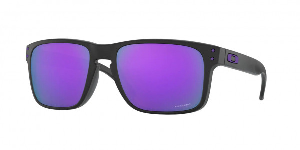 Oakley OO9102 HOLBROOK Sunglasses, 9102K6 HOLBROOK MATTE BLACK PRIZM VIO (BLACK)