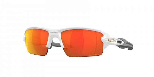 Oakley OO9271 FLAK 2.0 (A) Sunglasses, 927153 FLAK 2.0 (A) MATTE WHITE PRIZM (WHITE)