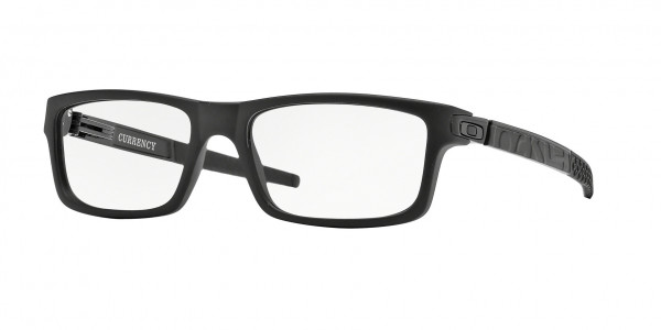 Oakley OX8026 CURRENCY Eyeglasses, 802601 CURRENCY SATIN BLACK (BLACK)