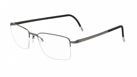Silhouette Illusion Nylor 5457 Eyeglasses, 6080 Metallic Silver / Grey