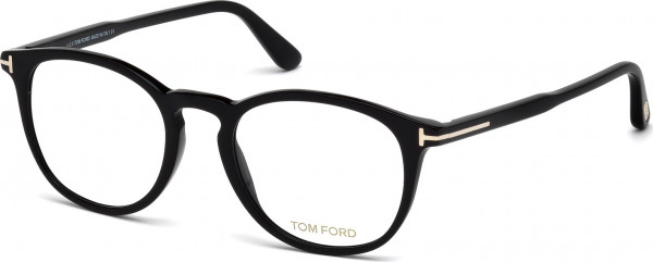 Tom Ford FT5401 Eyeglasses, 001 - Shiny Black / Shiny Black