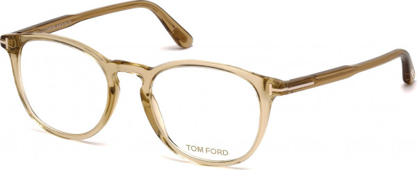 Tom Ford FT5401 Eyeglasses, 045 - Shiny Light Brown / Shiny Light Brown