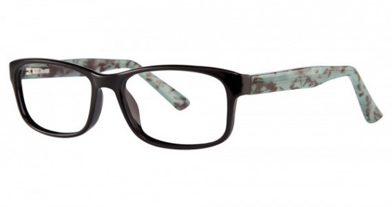 Modern Optical TANGLE Eyeglasses, Black/Mint