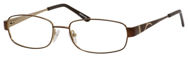 Enhance EN3912 Eyeglasses, Brown/Gold