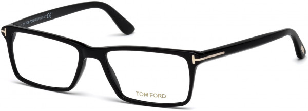 Tom Ford FT5408 Eyeglasses, 001 - Shiny Black / Shiny Black