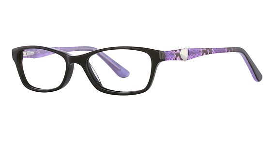 K-12 by Avalon 4101 Eyeglasses, Black/Purple Snake