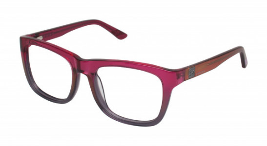gx by Gwen Stefani GX003 Eyeglasses, Raspberry/Grey (RAS)