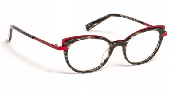 J.F. Rey PA037 Eyeglasses, PA037 0030 BLACK / RED (0030)