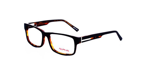 Alpha Viana A-3049 Eyeglasses, C2 - M. Black/Demi
