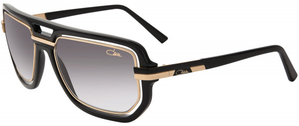 Cazal Cazal 9064 Sunglasses, 001 - Black-Gold/Grey Gradient Lenses