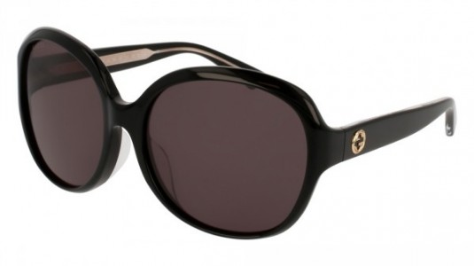 Gucci GG0080SK Sunglasses, 001 - BLACK with GREY lenses