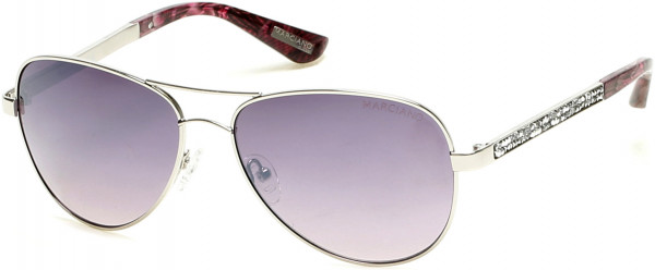 GUESS by Marciano GM0754 Sunglasses, 06Z - Shiny Silver/smoke-Violet Gradient With Light Flash Lens