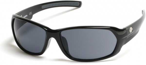 Harley-Davidson HD0913X Sunglasses, 01A - Shiny Black  / Smoke