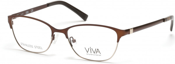Viva VV4506 Eyeglasses, 049 - Matte Dark Brown