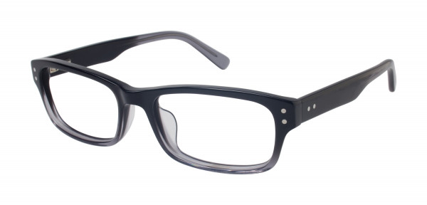 Ted Baker B877UF Eyeglasses, Navy Fade/Horn (NAV)