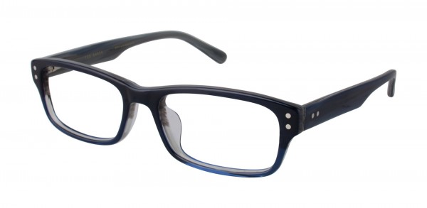 Ted Baker B877UF Eyeglasses, Navy Fade/Horn (NAV)