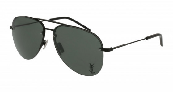 Saint Laurent CLASSIC 11 M Sunglasses, 001 - BLACK with GREY lenses