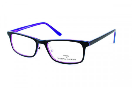 William Morris YOU76 Eyeglasses, Black/Purple (C1)