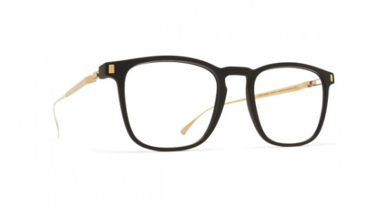 Mykita Mylon JUJUBI Eyeglasses, MH7 PITCH BLACK/GLOSSY GOLD