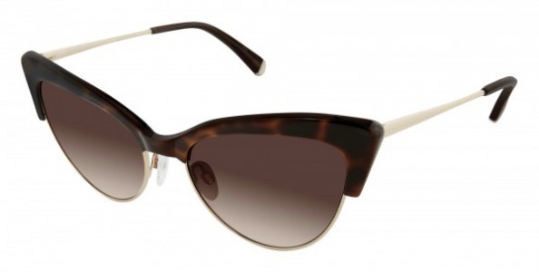 Kate Young K529 Sunglasses, Tortoise/Gold (TOR)