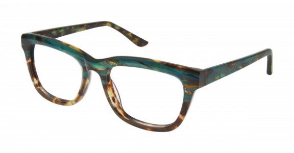 gx by Gwen Stefani GX802 Eyeglasses, Green/Tortoise (GRN)