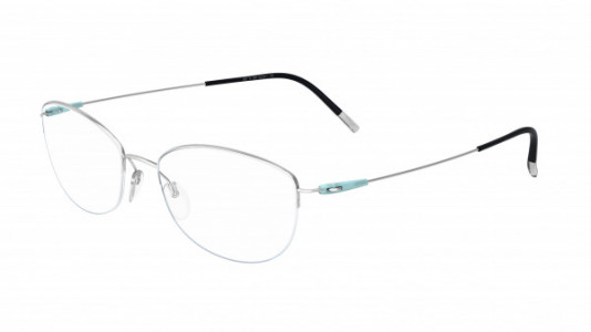 Silhouette Dynamics Colorwave Nylor 5497 Eyeglasses, 7000 Rhodium / Icy Mint