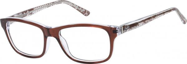 Candie's Eyes CAA136 Eyeglasses, D96 - Light Brown/Monocolor / Light Brown/Monocolor