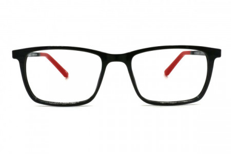 Eyecroxx EC540UD Eyeglasses, C1 Black Red