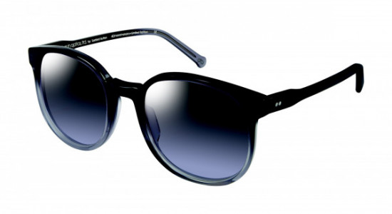 Colors In Optics CS329 BENZ II Sunglasses, OXF BLACK FADE/SILVER FLASH
