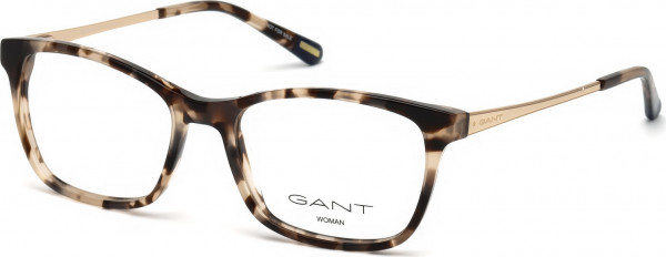 Gant GA4083 Eyeglasses, 055 - Coloured Havana / Shiny Pale Gold