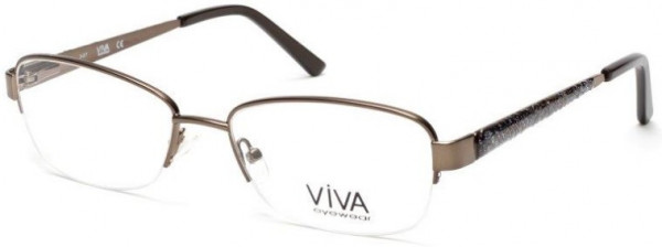 Viva VV4512 Eyeglasses, 045 - Shiny Light Brown