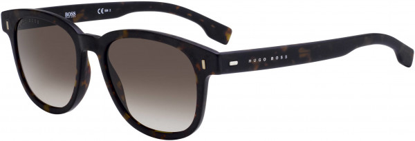 HUGO BOSS Black Boss 0956/S Sunglasses, 0086 Dark Havana