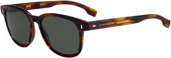 HUGO BOSS Black Boss 0956/S Sunglasses, 0EX4 Brown Horn