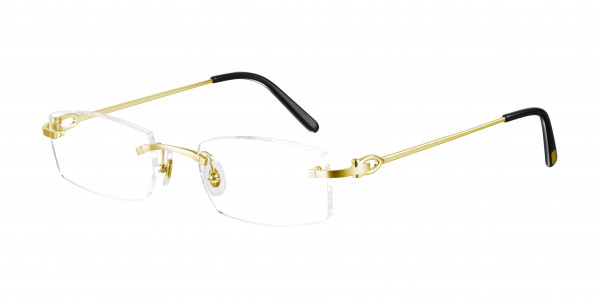 Cartier CT0045O Eyeglasses, 002 - GOLD