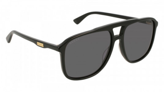 Gucci GG0262S Sunglasses, 001 - BLACK with GREY lenses