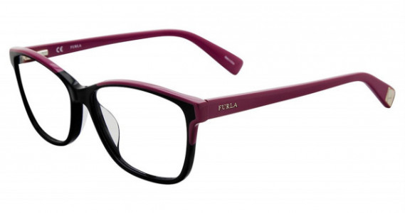 Furla VFU132 Eyeglasses, BLACK (0W48)