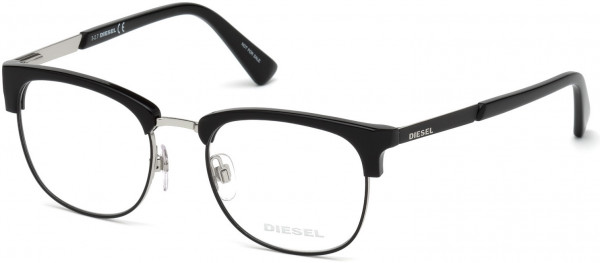 Diesel DL5275 Eyeglasses, 001 - Shiny Black