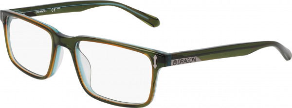 Dragon DR181 KEVIN Eyeglasses, (302) GREEN CRYSTAL LAMINATE
