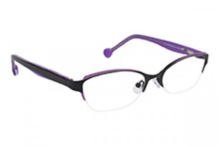 Lisa Loeb LL165 TREASURE Eyeglasses, BLK/VLT (C1)