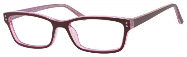 Enhance EN4034 Eyeglasses, Burgundy/Pink