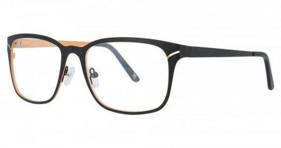 Miyagi LAMONT Eyeglasses, MATTE BLACK ORANGE