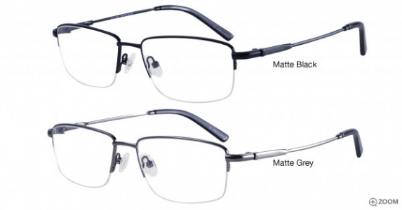 Bulova Santo Domingo Eyeglasses, Matte Black